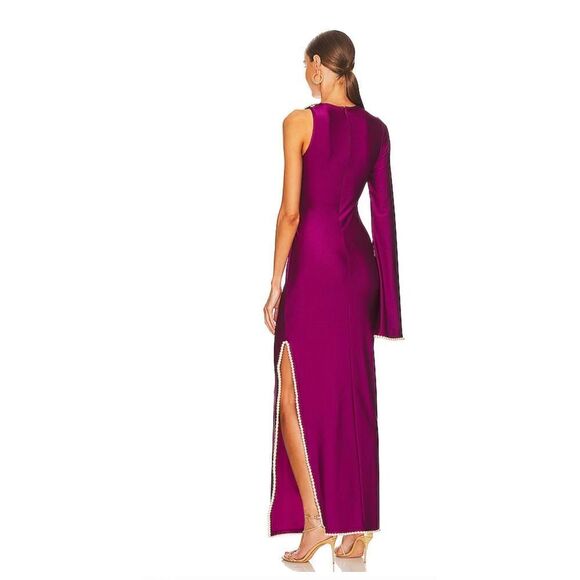 REVOLVE Khanums Khriya Pearl Trim Maxi Dress - Picture 3 of 6